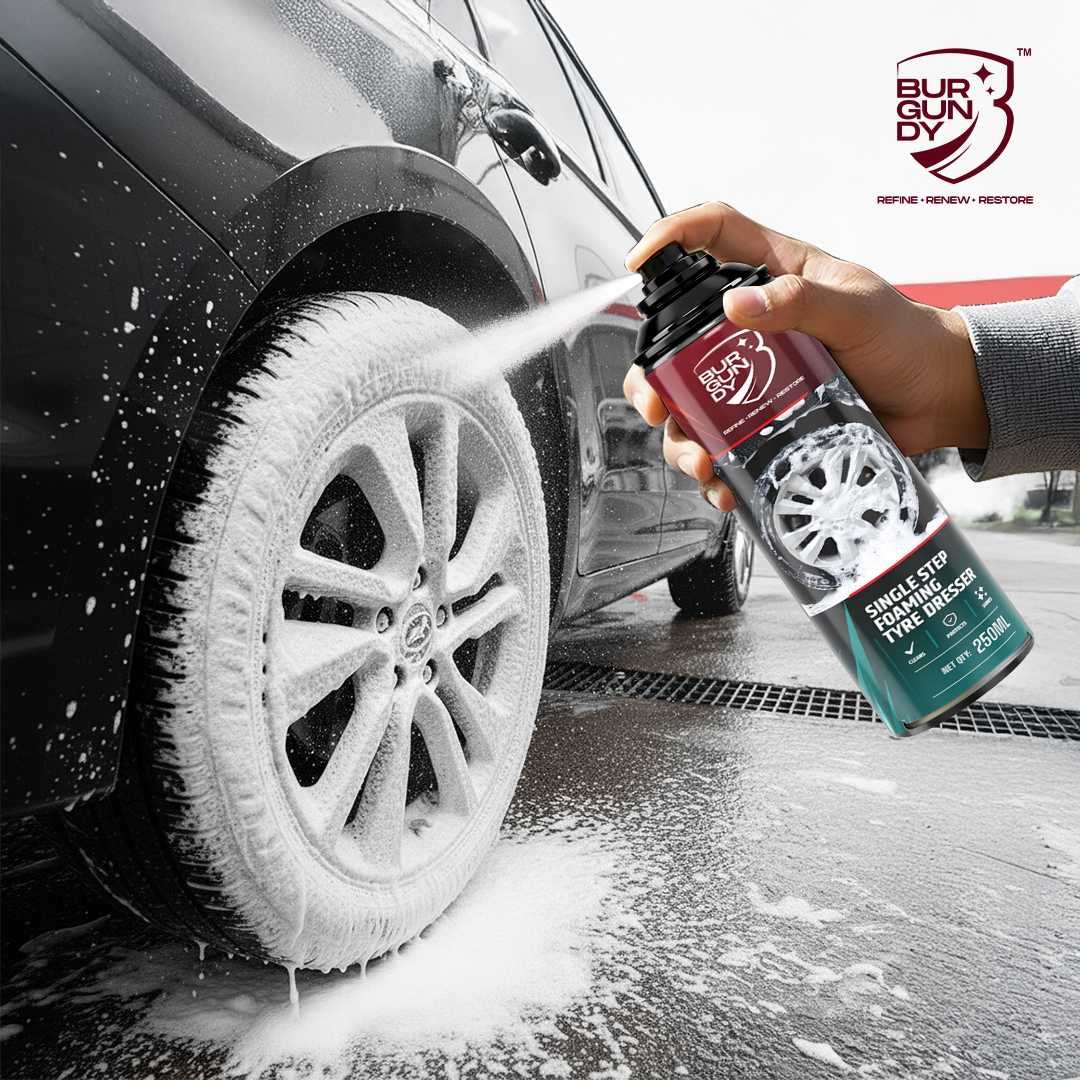 Burgundy™ Single Step Foaming Tyre Dresser