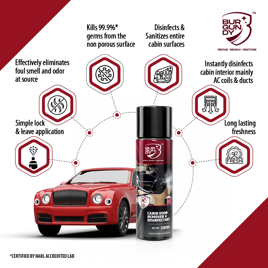 Burgundy™ cabin Odor Remover and Disinfectant