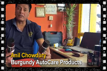Anil chowdury burgundy range of premium autocare products