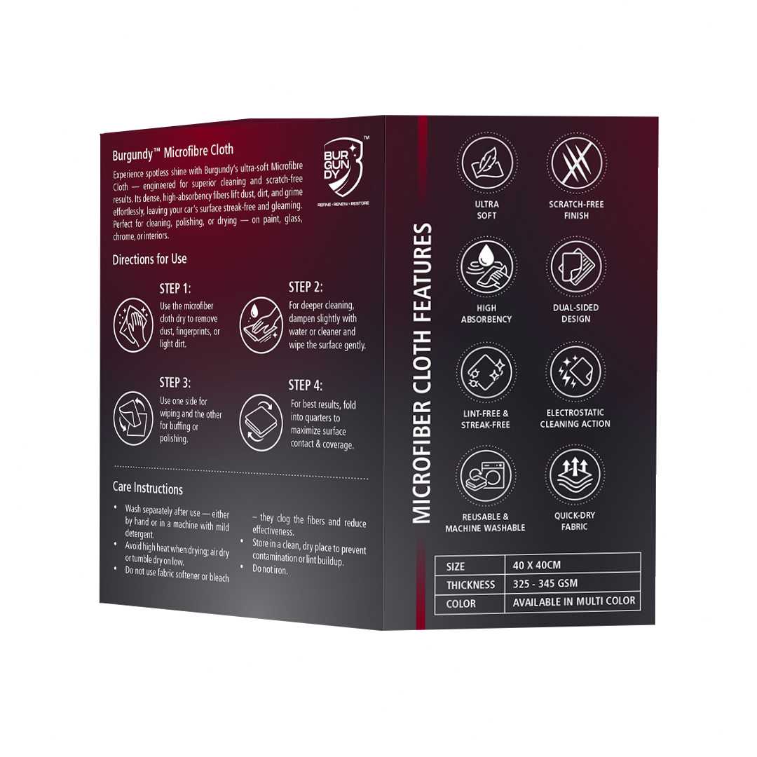 Burgundy™ Microfiber cloth